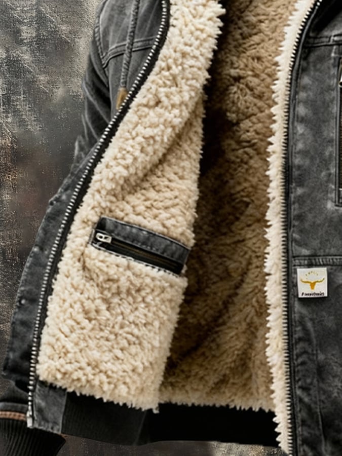 Men's Rugged and Warm Jacket with Comfortable Fit