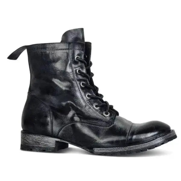 Men's Rugged Vintage Style Lace-Up Boots