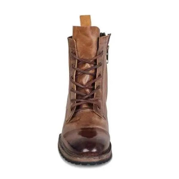 Men's Rugged Vintage Style Lace-Up Boots