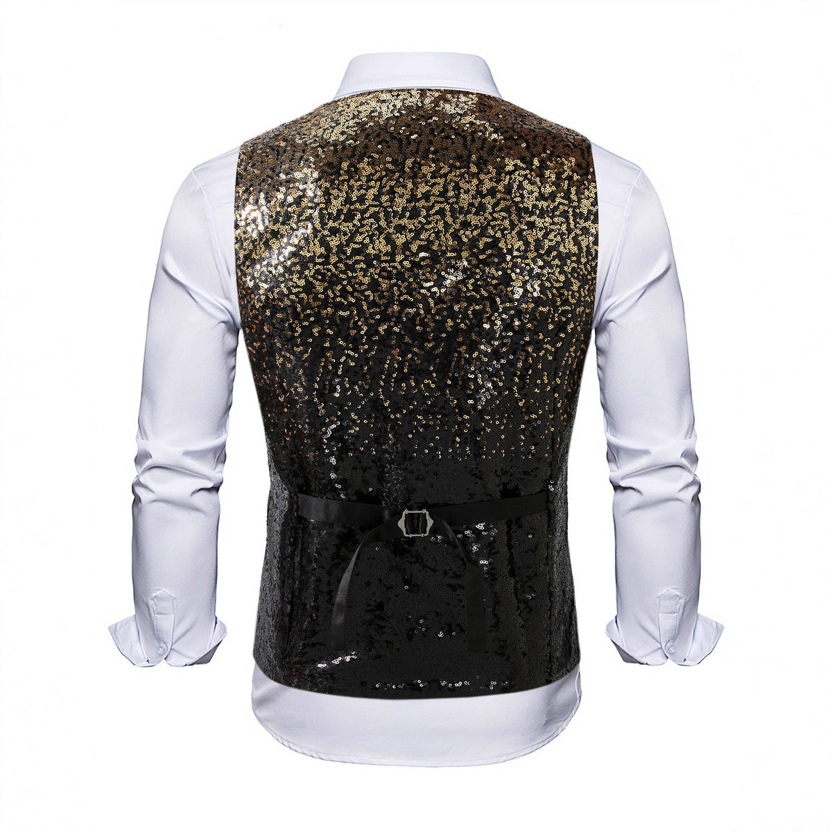 Men's Shimmering Sequin Vest