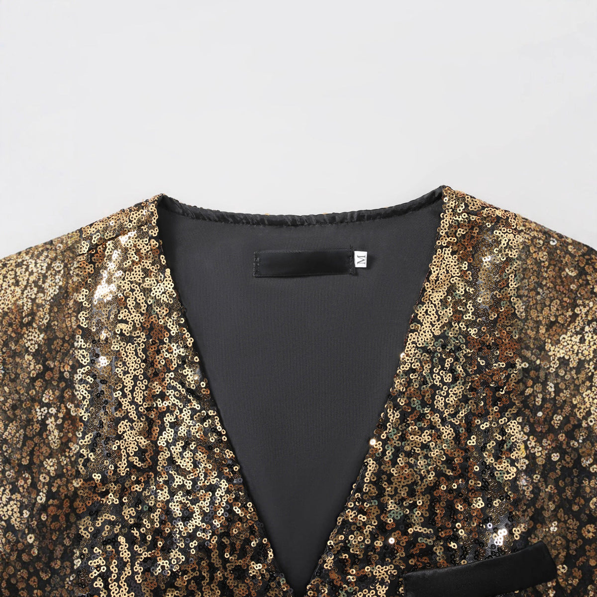 Men's Shimmering Sequin Vest
