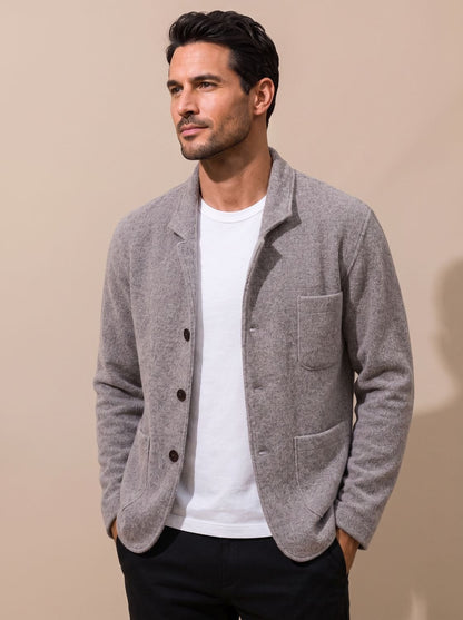Men's Slim Fit Button-Front Knit Cardigan
