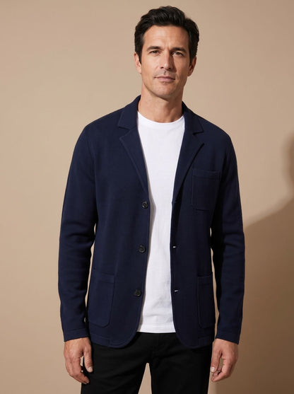 Men's Slim Fit Button-Front Knit Cardigan