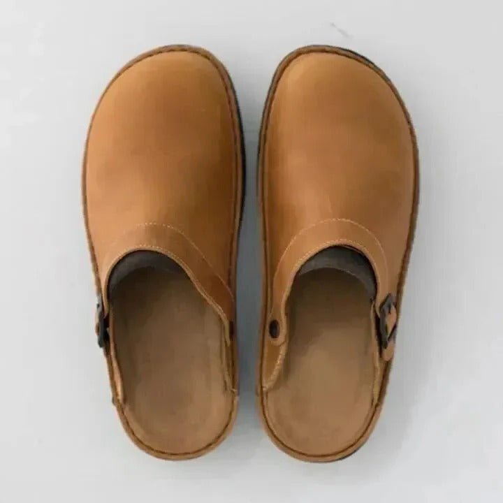 Men's Slip-On Mules with Heel Strap