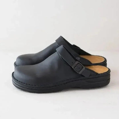Men's Slip-On Mules with Heel Strap