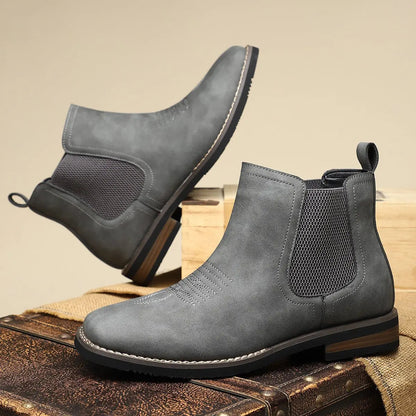 Men's Slip-On Western-Stitch Chelsea Ankle Boots