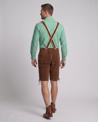 Men's Trachten Lederhosen with Traditional Embroidery