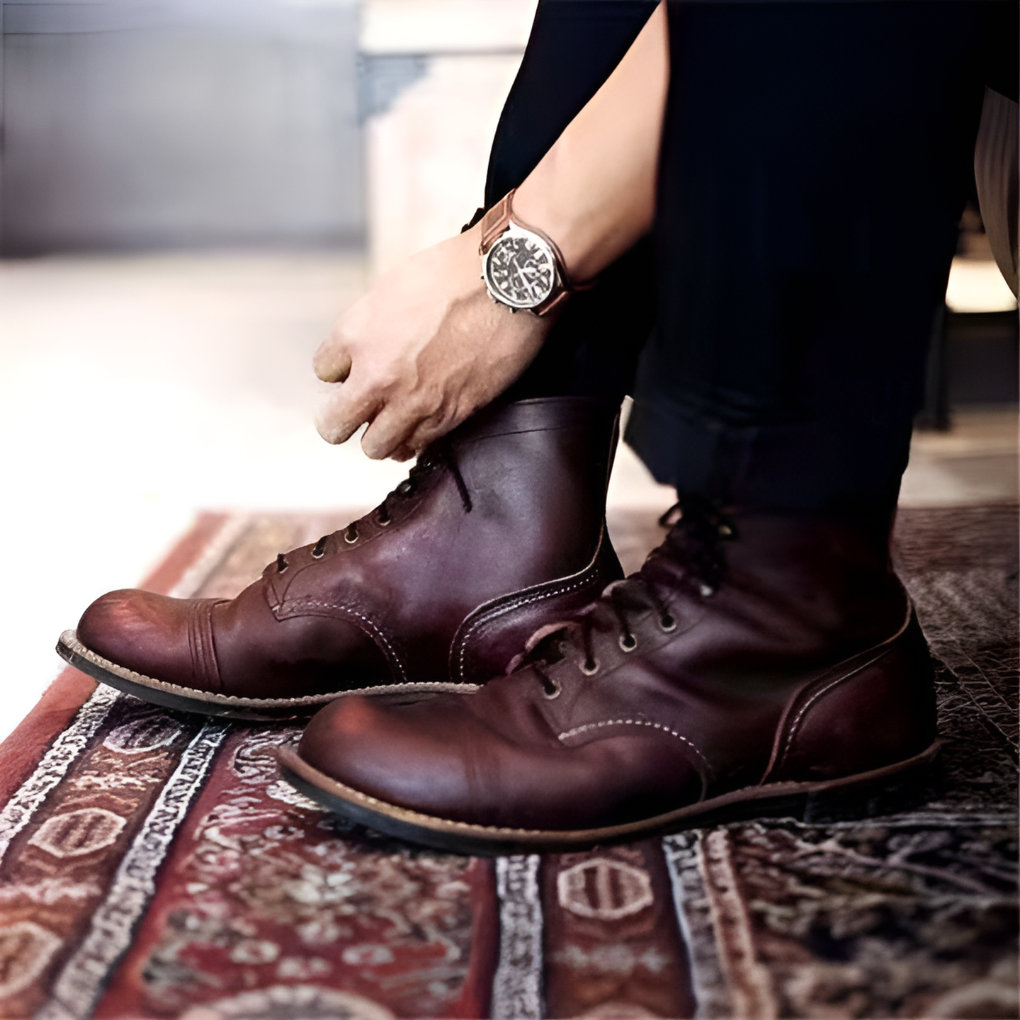 Men's Vintage Lace-Up Boots