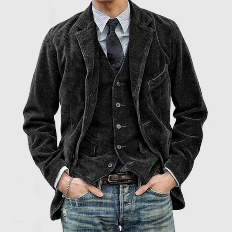Men's Vintage Lapel Blazer