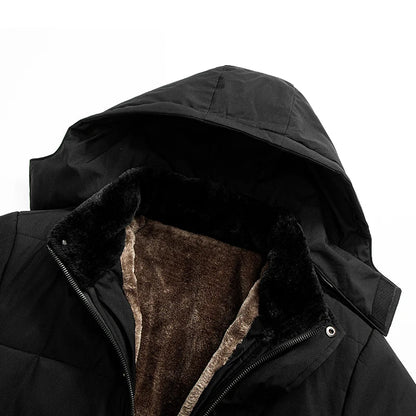 Men's Warm Fur-Lined Puffer Jacket