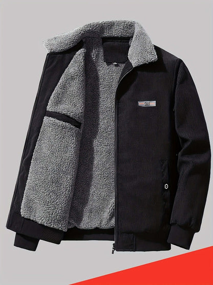 Men's Warm Winter Jacket - Thick Quilted Coat