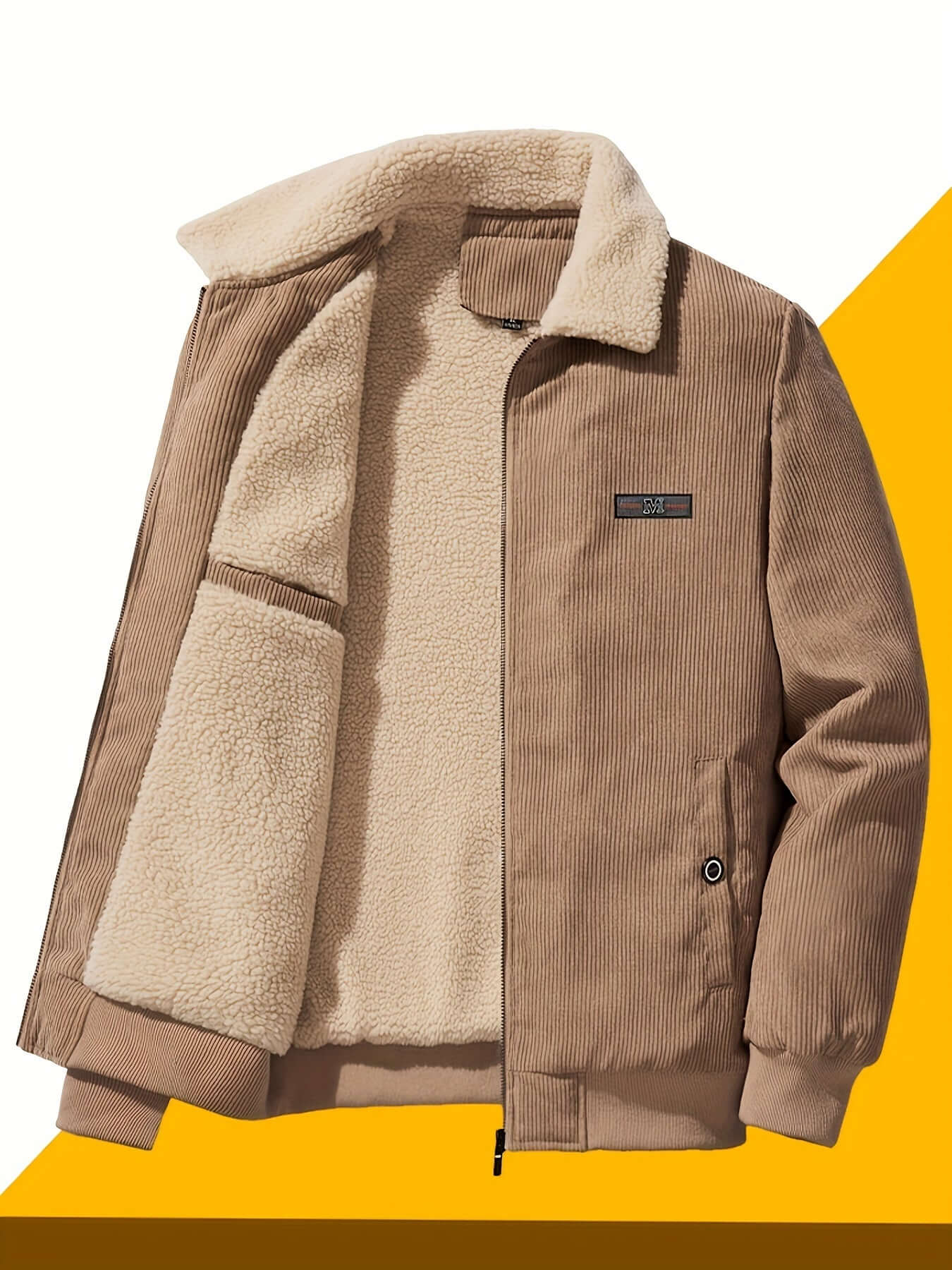 Men's Warm Winter Jacket - Thick Quilted Coat