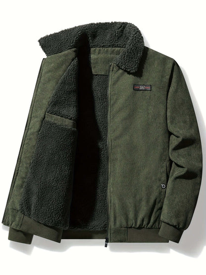 Men's Warm Winter Jacket - Thick Quilted Coat