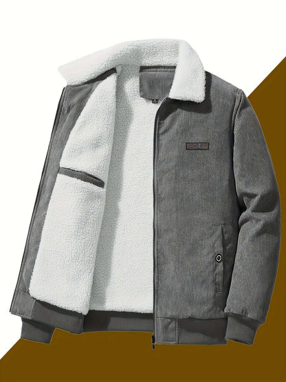 Men's Warm Winter Jacket - Thick Quilted Coat