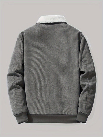 Men's Warm Winter Jacket - Thick Quilted Coat
