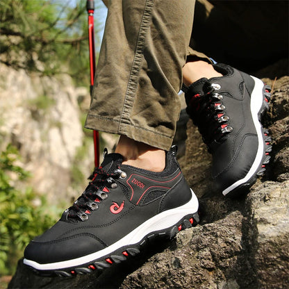 Men's Water-Resistant Hiking Shoes with Sturdy Sole