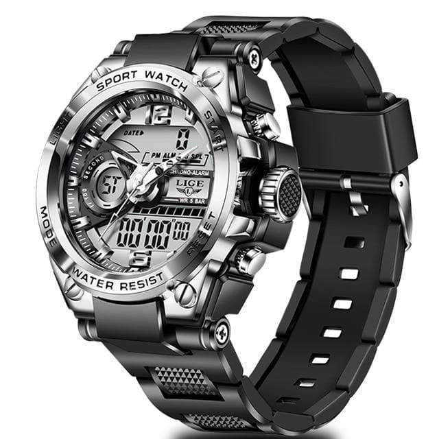 Men's Waterproof LED Digital Analog Sports Watch