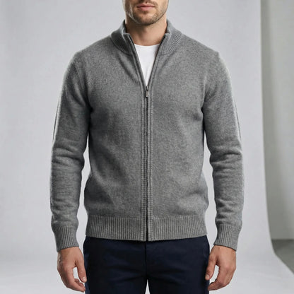 Men's Zip Cardigan – Stylish Regular Fit for Versatile Comfort