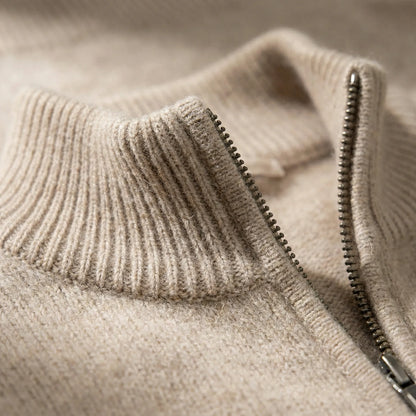 Men's Zip Cardigan – Stylish Regular Fit for Versatile Comfort