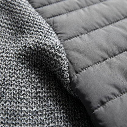 Men's Zip-Up Jacket with Stand Collar