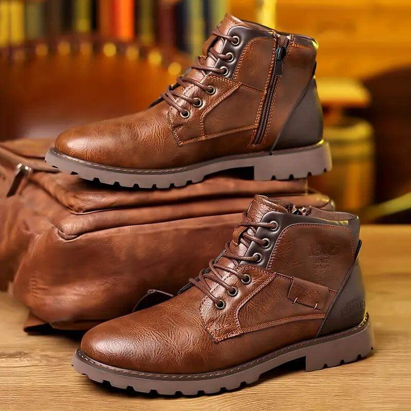 Men's Zipper Dress Boots