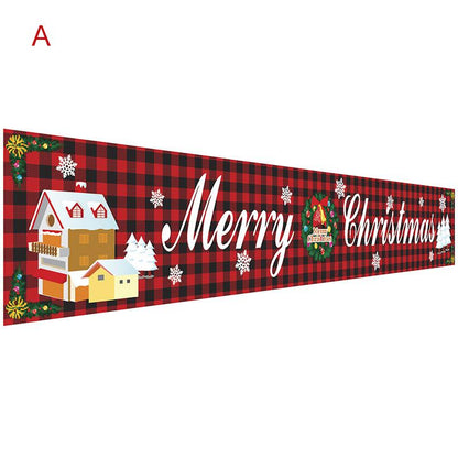 Merry Christmas Banner Flag