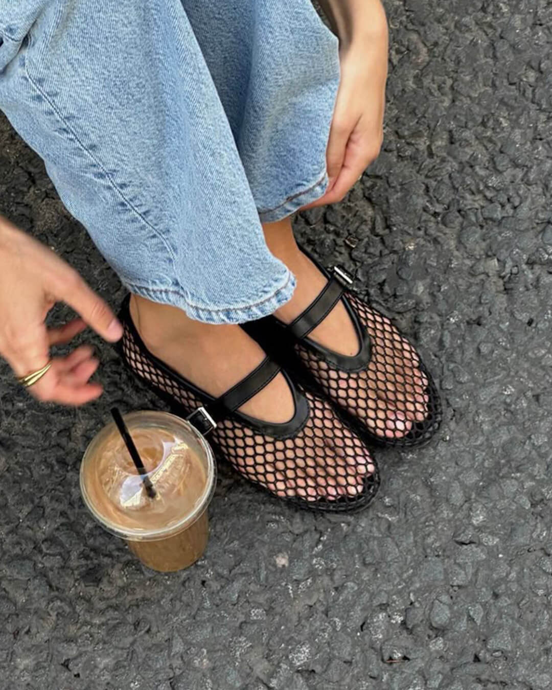 Mesh Ballet Flats