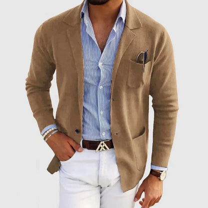 Michael | Men's Casual Knit Blazer - Image 3