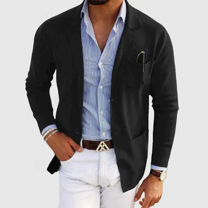 Michael | Men's Casual Knit Blazer - Image 6