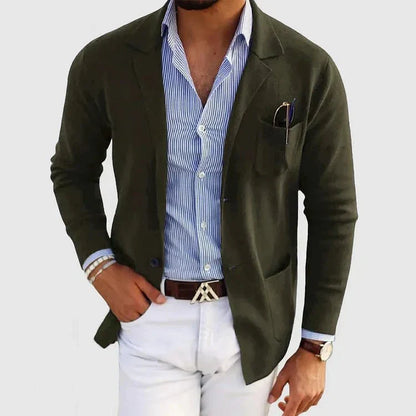 Michael | Men's Casual Knit Blazer - Image 5