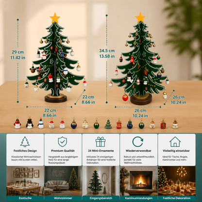 Mini Christmas Tree Ornament Advent Calendar – 24 Days Filled with Christmas Surprises