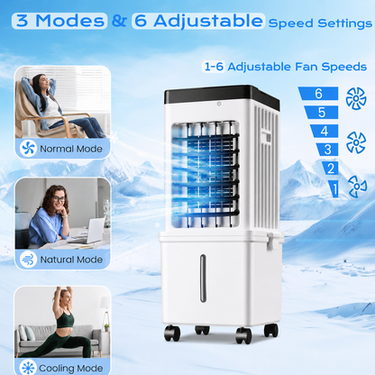 Mobile Evaporative Cooler with 12L Tank & Remote - Image 1