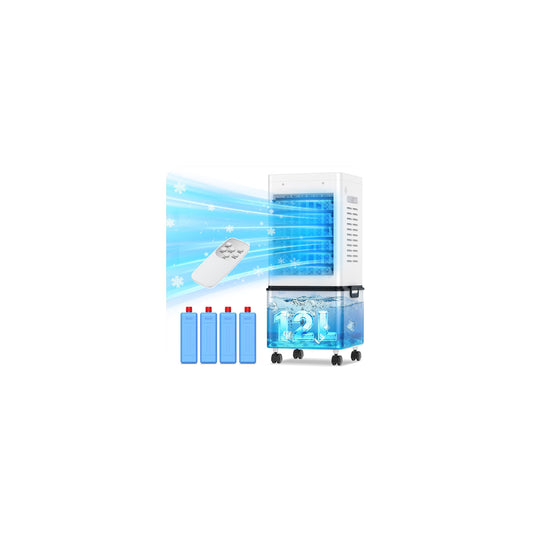 Mobile Evaporative Cooler with 12L Tank & Remote
