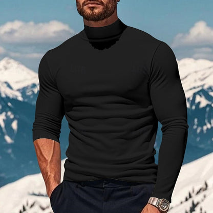 Mock Neck Long-Sleeve Top