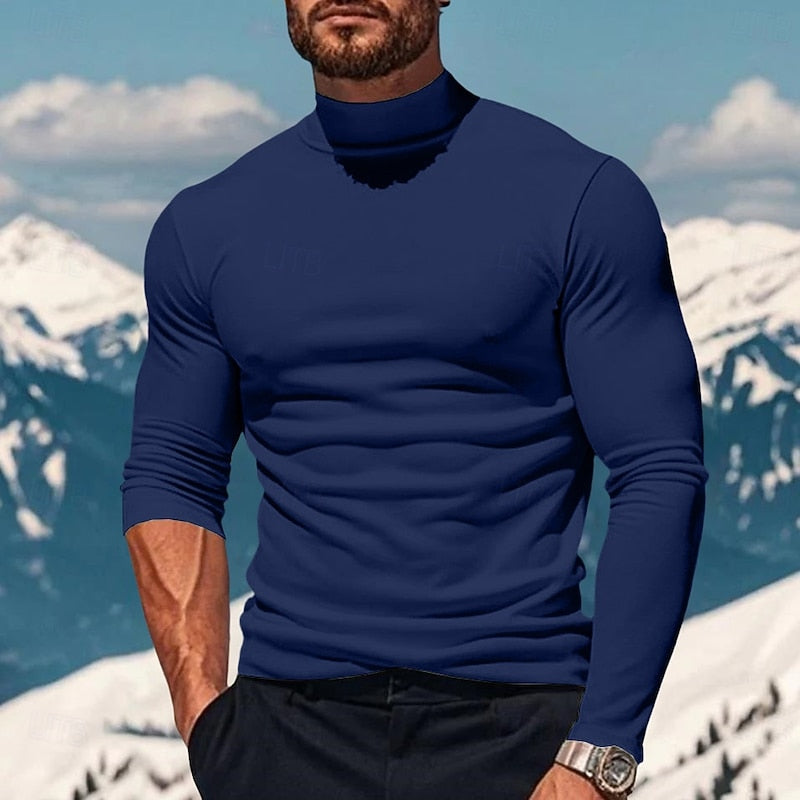 Mock Neck Long-Sleeve Top