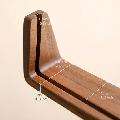 Modern U-Shaped Solid Wood and Acrylic Tabletop Photo Frame