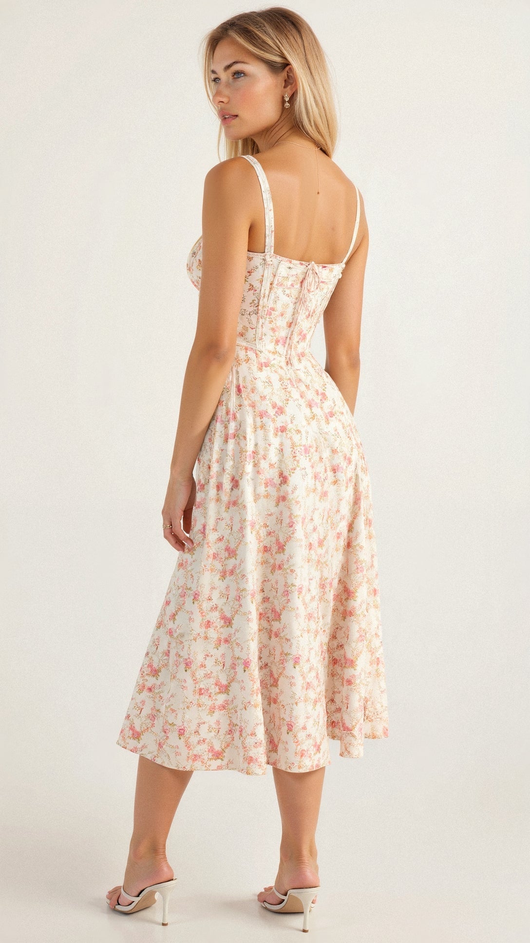 Margaret | Kiana Corset Midi Dress - Elegant, figure-flattering style - Image 6