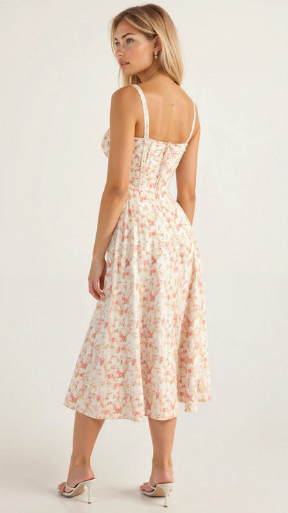 Margaret | Kiana Corset Midi Dress - Elegant, figure-flattering style - Image 6