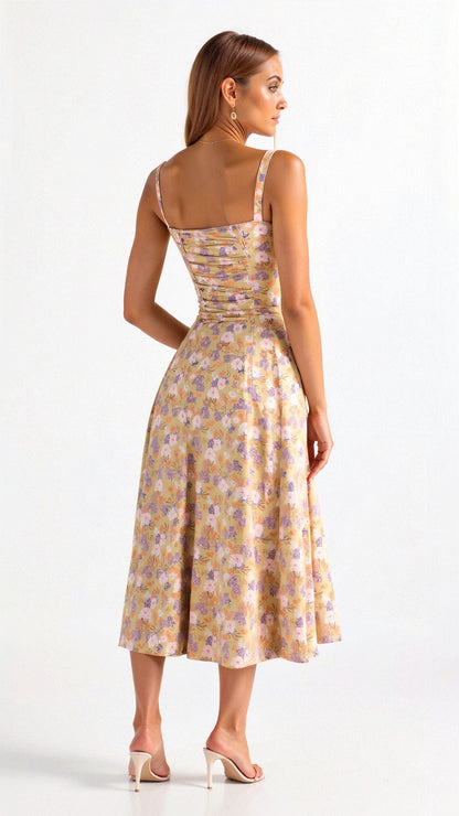 Margaret | Kiana Corset Midi Dress - Elegant, figure-flattering style - Image 2