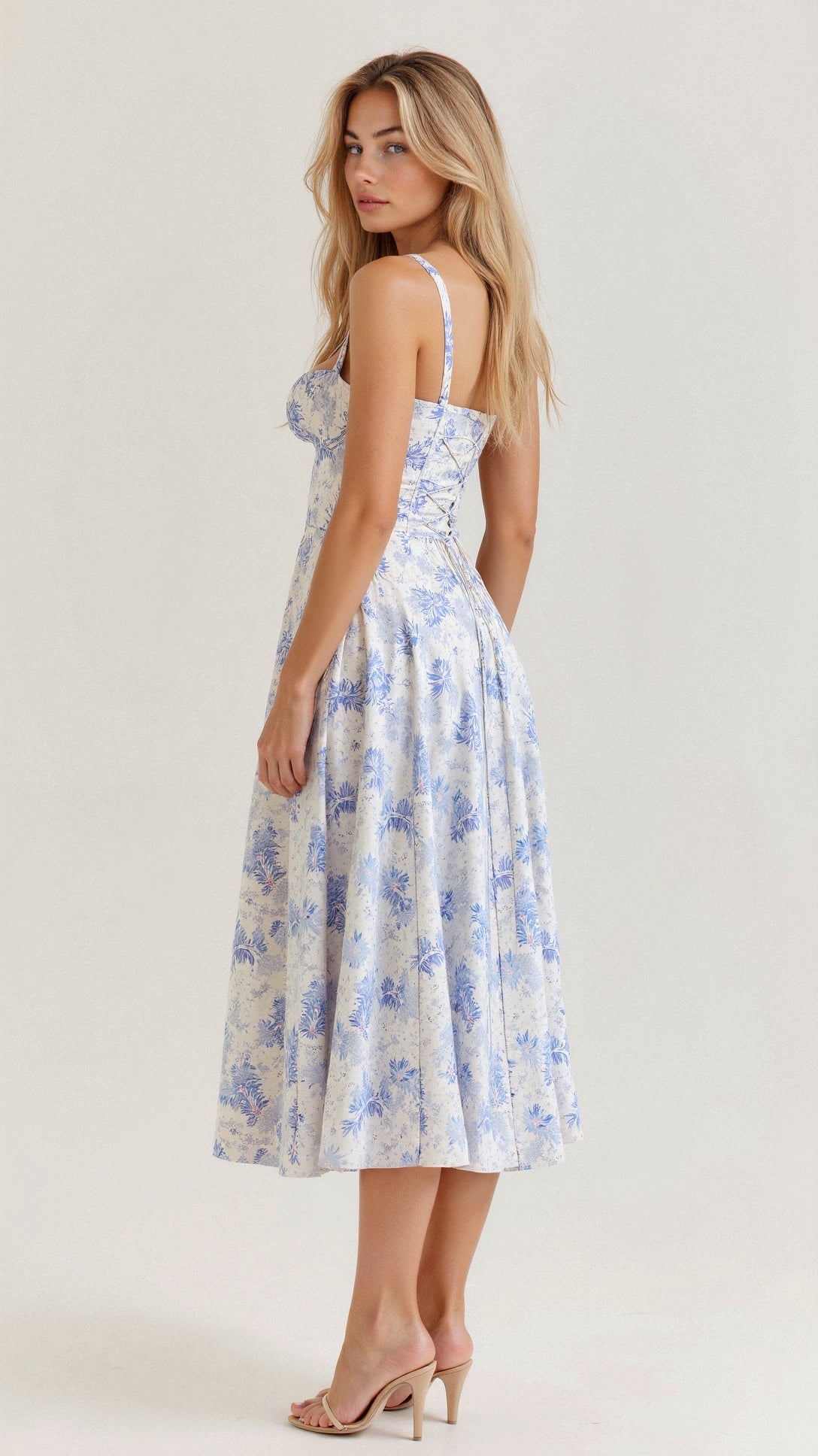 Margaret | Kiana Corset Midi Dress - Elegant, figure-flattering style - Image 8