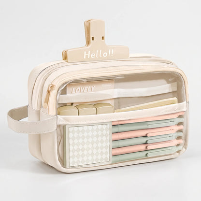 Multi-Layer Pencil Case with Large Compartment
