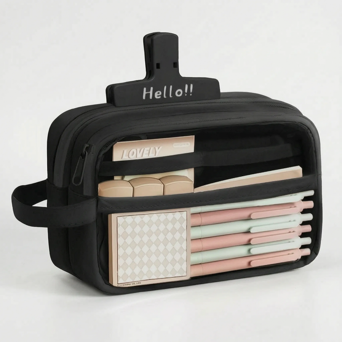 Multi-Layer Pencil Case with Large Compartment