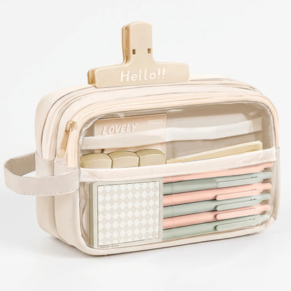 Multi-Layer Pencil Case with Large Compartment