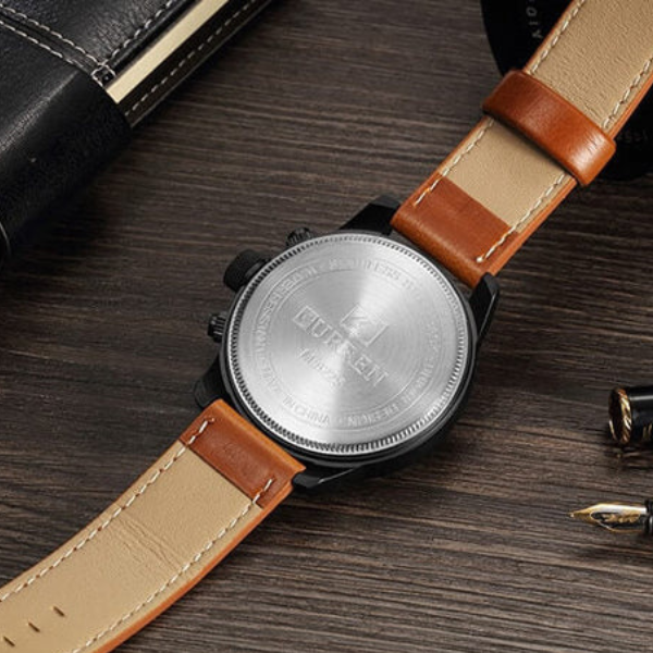 Multifunction Chronograph Watch with Date Display
