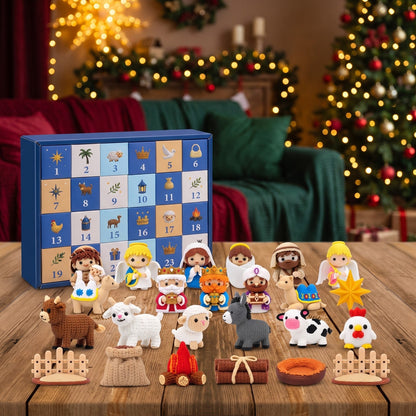 Nativity Advent Calendar, 24 3D Printed Figures for the Christmas Story