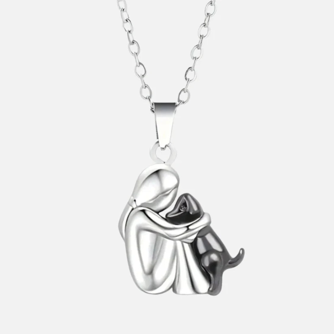 Necklace - Heart and Dog Pendant for Animal Lovers
