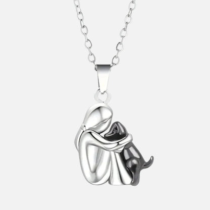 Necklace - Heart and Dog Pendant for Animal Lovers