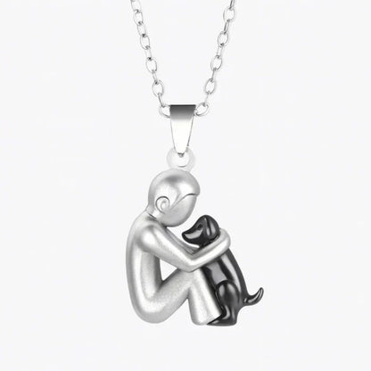 Necklace - Heart and Dog Pendant for Animal Lovers