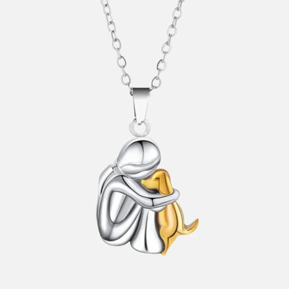 Necklace - Heart and Dog Pendant for Animal Lovers