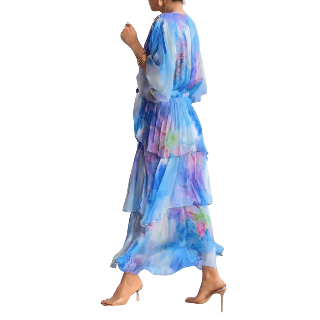 Nicolette | Elegant V-Neck Dress for Any Occasion - Image 3